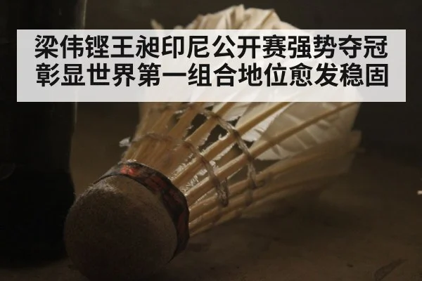 梁伟铿王昶印尼公开赛强势夺冠彰显世界第一组合地位愈发稳固
